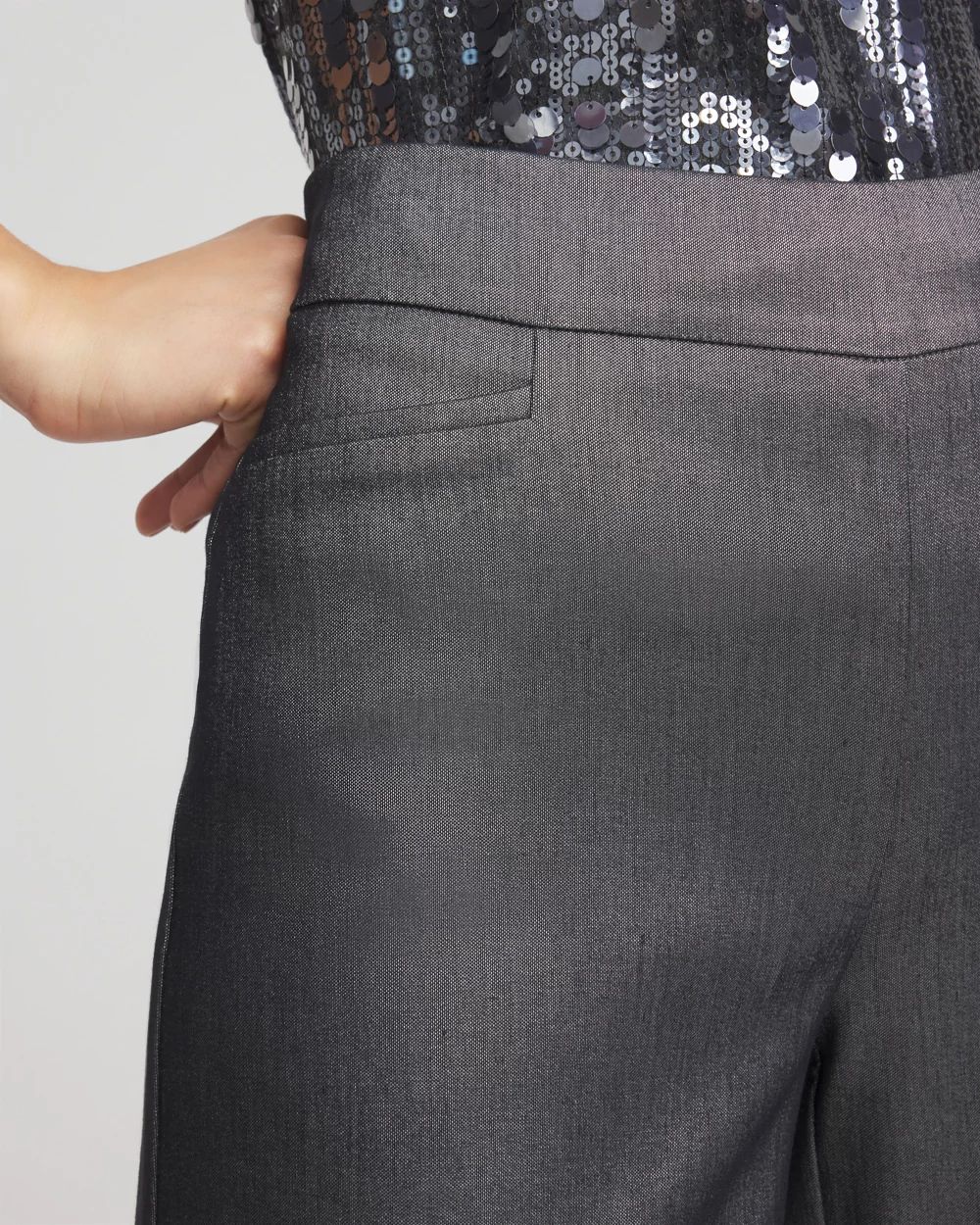 Silver Brigitte Wide Leg Pants | Chico's Silver Brigitte Wide Leg Pants | Chico's